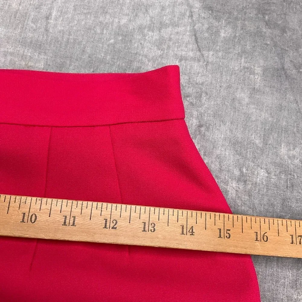 Casual Corner Skirt Suit Women 4/28W‎ Red 2pc Classic Career Party Formal VTG